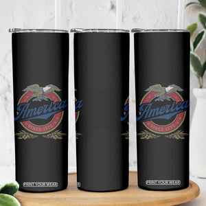 America Since 1776 Skinny Tumbler 4th of July Retro Vintage Patriotic Eagle Pride TS02 Print Your Wear
