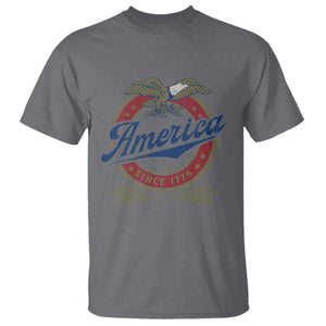 America Since 1776 T Shirt 4th of July Retro Vintage Patriotic Eagle Pride TS02 Charcoal Print Your Wear