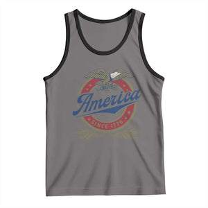 America Since 1776 Tank Top 4th of July Retro Vintage Patriotic Eagle Pride TS02 Deep Heather Black Print Your Wear