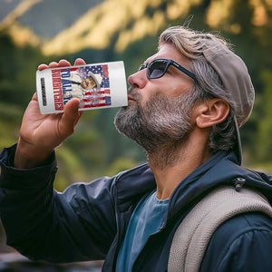 Happy 4th of July To All You Sumbitches Funny Sheriff Patriotic Graphic 4 in 1 Can Cooler Tumbler Retro Movie Quote Inspo Country Humor TS02 Print Your Wear