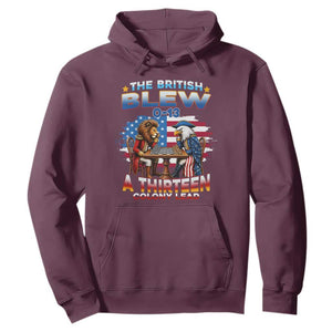 The British Blew A Thirteen Colony Lead 0-13 Lion vs Eagle Hoodie Chess Match Patriotic 4th of July Funny History Graphic