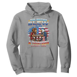 The British Blew A Thirteen Colony Lead 0-13 Lion vs Eagle Hoodie Chess Match Patriotic 4th of July Funny History Graphic