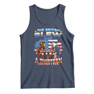 The British Blew A Thirteen Colony Lead 0-13 Lion vs Eagle Tank Top Chess Match Patriotic 4th of July Funny History Graphic
