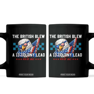 The British Blew A 13 Colony Lead Dabbing Eagle Coffee Mug Funny Patriotic 4th of July History Humor Graphic
