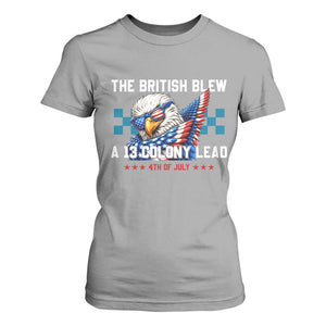 The British Blew A 13 Colony Lead Dabbing Eagle T Shirt For Women Funny Patriotic 4th of July History Humor Graphic
