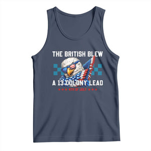 The British Blew A 13 Colony Lead Dabbing Eagle Tank Top Funny Patriotic 4th of July History Humor Graphic
