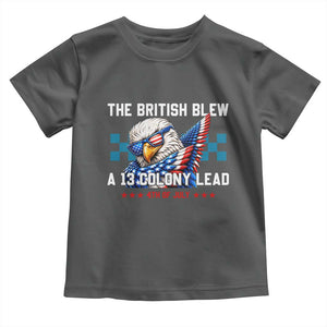 The British Blew A 13 Colony Lead Dabbing Eagle Toddler T Shirt Funny Patriotic 4th of July History Humor Graphic