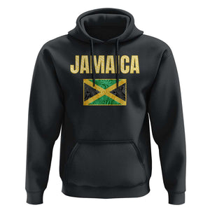 Retro Jamaica Hoodie Tropical Jamaican Flag TS02 Black Print Your Wear