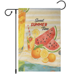 Sweet Summer Time Citrus Fruit Cocktails Poolside Beach Garden Flag
