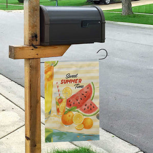 Sweet Summer Time Citrus Fruit Cocktails Poolside Beach Garden Flag