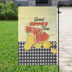 Sweet Summer Time Watermelon Lemon Mason Jar Gingham Garden Flag Rustic Country Aesthetics TS02 Print Your Wear