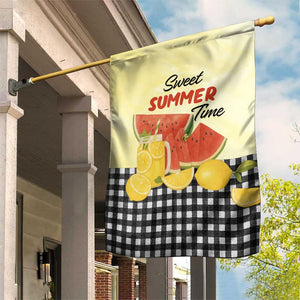 Sweet Summer Time Watermelon Lemon Mason Jar Gingham Garden Flag Rustic Country Aesthetics TS02 Print Your Wear