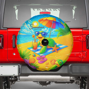 Summer Sea Turtle Drinking Cocktail Spare Tire Cover Beach Paradise Oasis Vacation TS02 Tropical Blue Print Your Wear