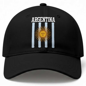 Argentina Sun of May Flag Retro Graphic Baseball Cap Patriotic Argentine Heritage Pride Souvenir TS02 Print Your Wear