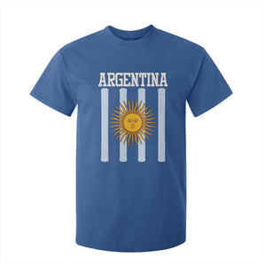 Argentina Sun of May Flag Retro Graphic T Shirt For Kid Patriotic Argentine Heritage Pride Souvenir TS02 Royal Blue Print Your Wear