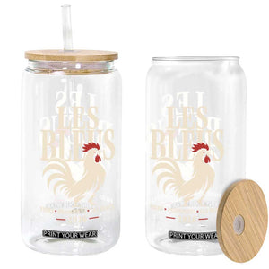 Les Bleus France Soccer Retro Rooster Graphic Glass Can Proud Passionate French Pride Vintage Football Fans Gear TS02 Print Your Wear