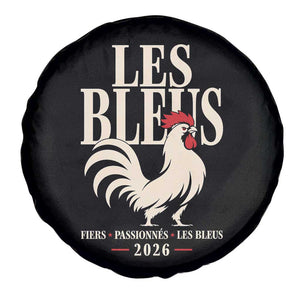 Les Bleus France Soccer Retro Rooster Graphic Spare Tire Cover Proud Passionate French Pride Vintage Football Fans Gear TS02 Print Your Wear