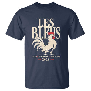 Les Bleus France Soccer Retro Rooster Graphic T Shirt Proud Passionate French Pride Vintage Football Fans Gear TS02 Navy Print Your Wear