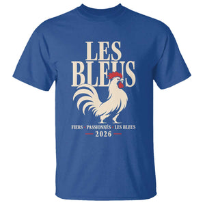 Les Bleus France Soccer Retro Rooster Graphic T Shirt Proud Passionate French Pride Vintage Football Fans Gear TS02 Royal Blue Print Your Wear