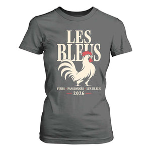 Les Bleus France Soccer Retro Rooster Graphic T Shirt For Women Proud Passionate French Pride Vintage Football Fans Gear TS02 Dark Heather Print Your Wear