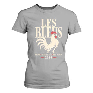 Les Bleus France Soccer Retro Rooster Graphic T Shirt For Women Proud Passionate French Pride Vintage Football Fans Gear TS02 Sport Gray Print Your Wear