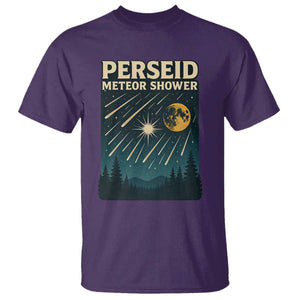 Vintage Perseid Meteor Shower Observer T Shirt Retro Celestial Stargazing Graphic TS02 Purple Print Your Wear