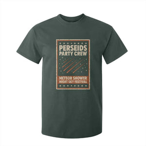 Vintage Perseids Party Crew August 2026 T Shirt For Kid Annual Night Sky Festival Graphic TS02 Dark Forest Green Print Your Wear