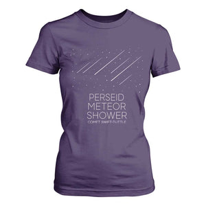 Perseid Meteor Shower Comet Swift Tuttle T Shirt For Women Celestial Astronomy Graphic TS02 Purple Print Your Wear