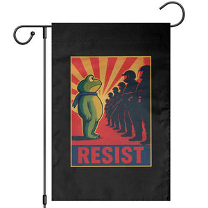 Frog Resist Garden Flag Free Portland Oregon Poster Graphic Freedom Fighters TS02 Black Print Your Wear