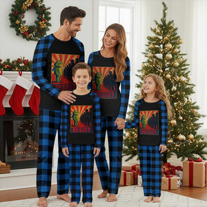 Frog Resist Plaid Pajama Set Free Portland Oregon Poster Graphic Freedom Fighters TS02 Blue Plaid Print Your Wear