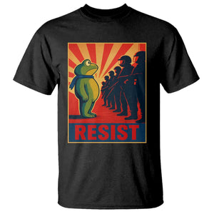 Frog Resist T Shirt Free Portland Oregon Poster Graphic Freedom Fighters TS02 Black Print Your Wear