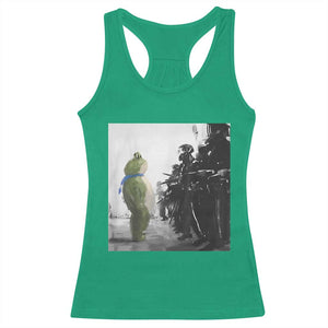 Frog Resist Racerback Tank Top Free Portland Oregon Freedom Fighters TS02 Irish Green Print Your Wear