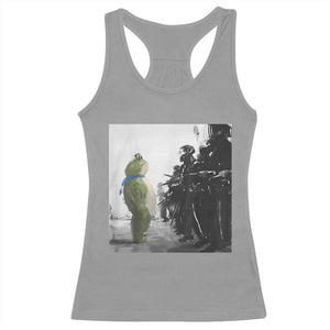 Frog Resist Racerback Tank Top Free Portland Oregon Freedom Fighters TS02 Sport Gray Print Your Wear