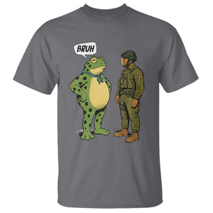 Funny Frog Bruh Resist Meme T Shirt Free Portland Oregon Political Satire TS02 Charcoal Print Your Wear