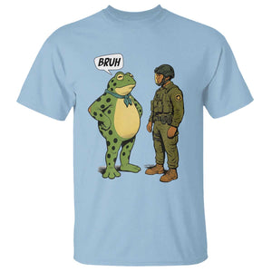Funny Frog Bruh Resist Meme T Shirt Free Portland Oregon Political Satire TS02 Light Blue Print Your Wear
