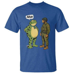 Funny Frog Bruh Resist Meme T Shirt Free Portland Oregon Political Satire TS02 Royal Blue Print Your Wear