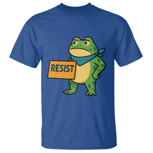 Retro Frog Resist T Shirt Free Portland Oregon Funny Cartoon Graphic TS02 Royal Blue Print Your Wear