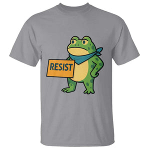 Retro Frog Resist T Shirt Free Portland Oregon Funny Cartoon Graphic TS02 Sport Gray Print Your Wear