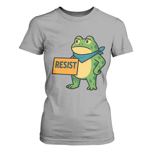 Retro Frog Resist T Shirt For Women Free Portland Oregon Funny Cartoon Graphic TS02 Sport Gray Print Your Wear