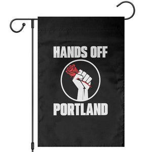 Hands Off Portland Garden Flag Rose Fist Oregon Freedom Fighter TS02 Black Print Your Wear
