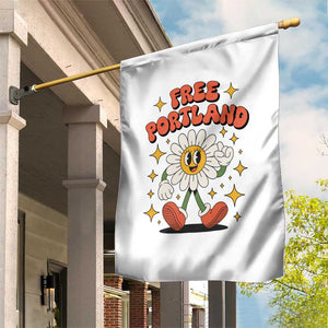 Retro Daisy Free Portland Garden Flag Oregon Freedom Fighter Flower Groovy Graphic TS02 Print Your Wear