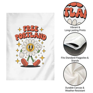 Retro Daisy Free Portland Garden Flag Oregon Freedom Fighter Flower Groovy Graphic TS02 Print Your Wear