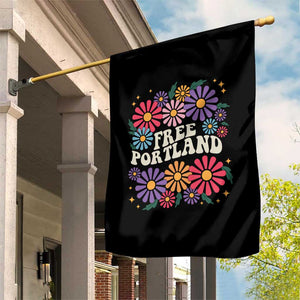 Retro Groovy Free Portland Garden Flag Oregon Freedom Fighter Peaceful Hippie 70s Style TS02 Print Your Wear
