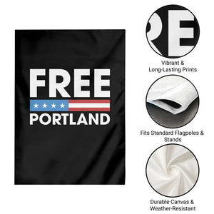 Free Portland Patriotic Garden Flag Bold Political Statement American Flag TS02 Print Your Wear