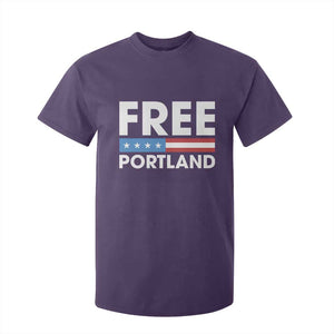 Free Portland Patriotic T Shirt For Kid Bold Political Statement American Flag TS02 Purple Print Your Wear