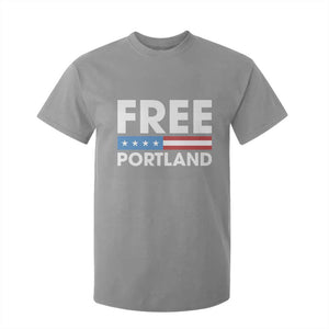 Free Portland Patriotic T Shirt For Kid Bold Political Statement American Flag TS02 Sport Gray Print Your Wear