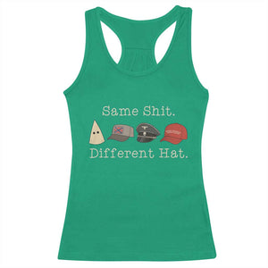 Same Shit Different Hat Racerback Tank Top TS02 Irish Green Print Your Wear