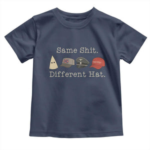 Same Shit Different Hat Toddler T Shirt TS02 Navy Print Your Wear