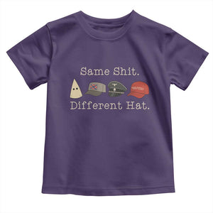 Same Shit Different Hat Toddler T Shirt TS02 Purple Print Your Wear