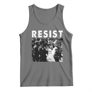 Portland Resist Frog Tank Top Oregon Iconic Frogs Photo Protest Moment TS02 Black Heather Print Your Wear